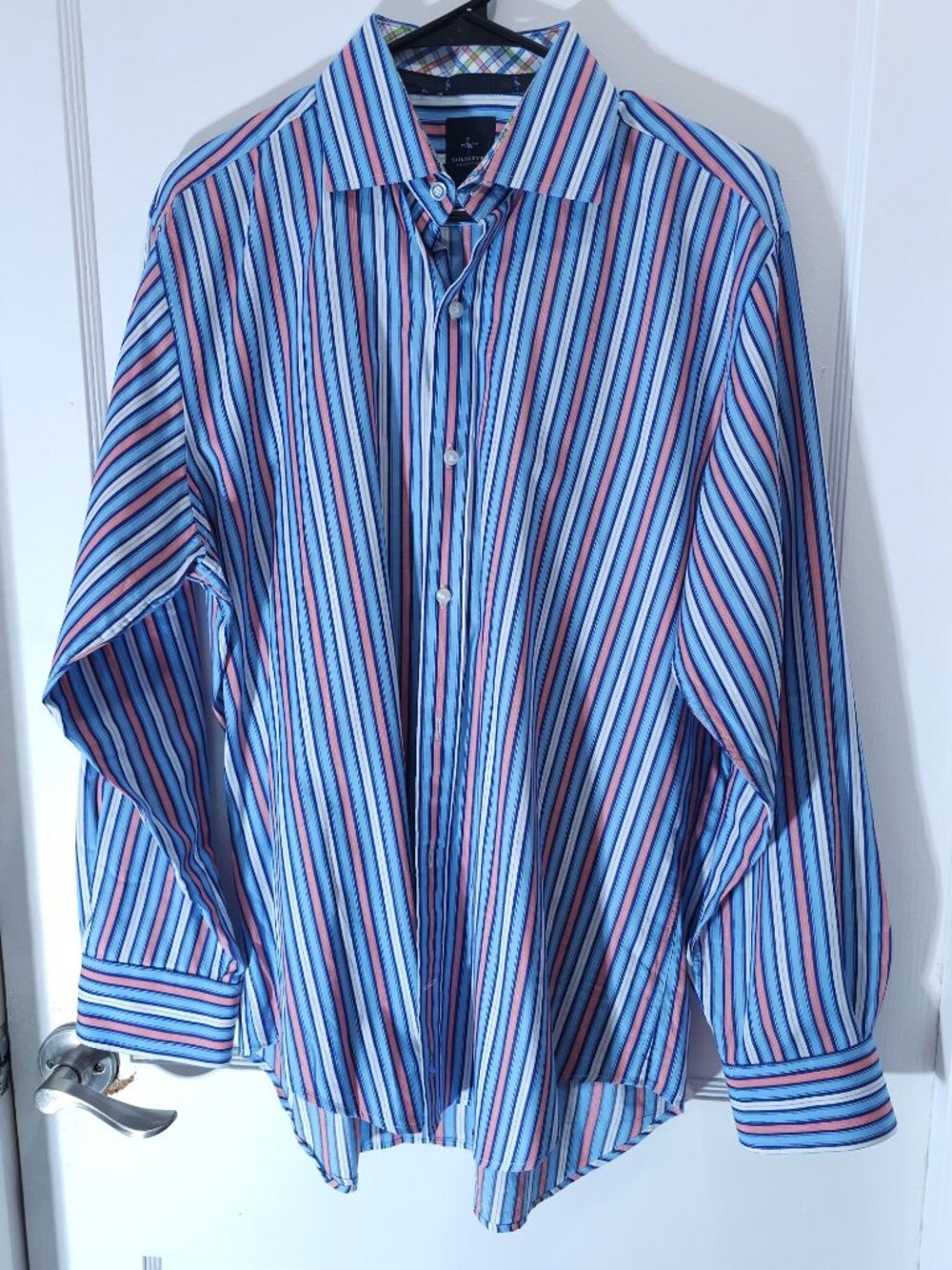 Tailorbyrd Collection Men's Striped Button-Up Shirt Size Large - Picture 2 of 10